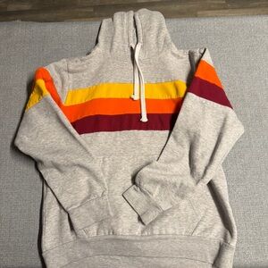 Super Massive Gray Hoodie with Red Accent